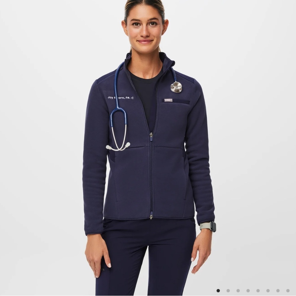 Figs Fleece Scrub Jacket
